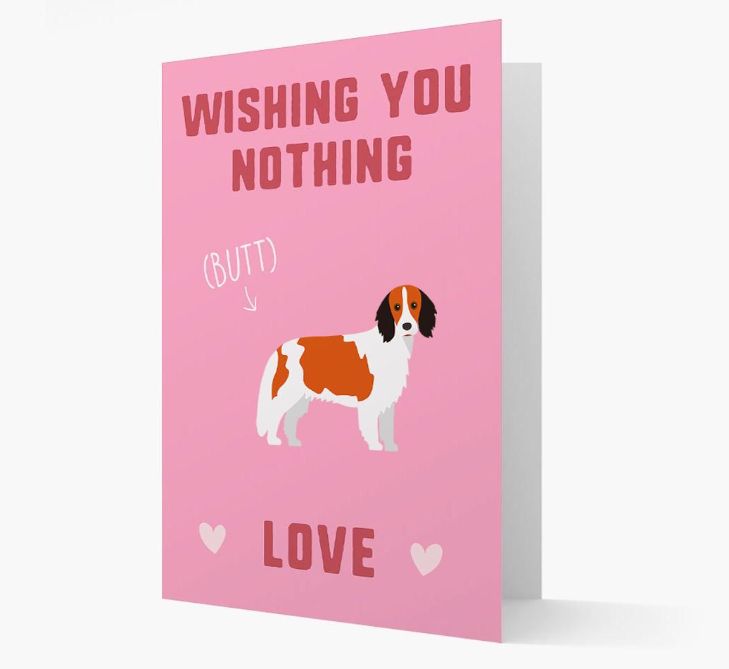 'Wishing You Nothing Butt Love' Card with {breedFullName} Icon