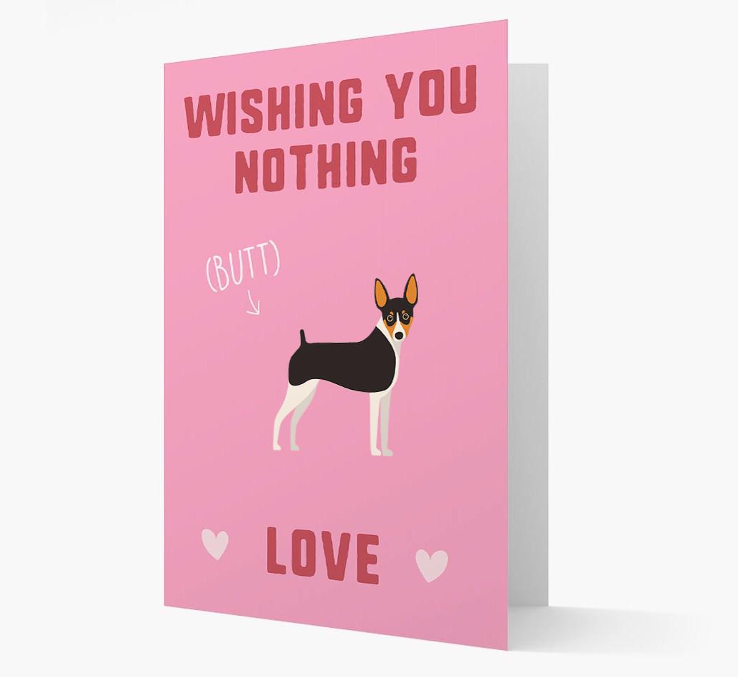 'Wishing You Nothing Butt Love' Card with {breedFullName} Icon
