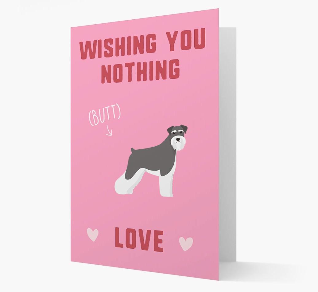 'Wishing You Nothing Butt Love' Card with {breedFullName} Icon
