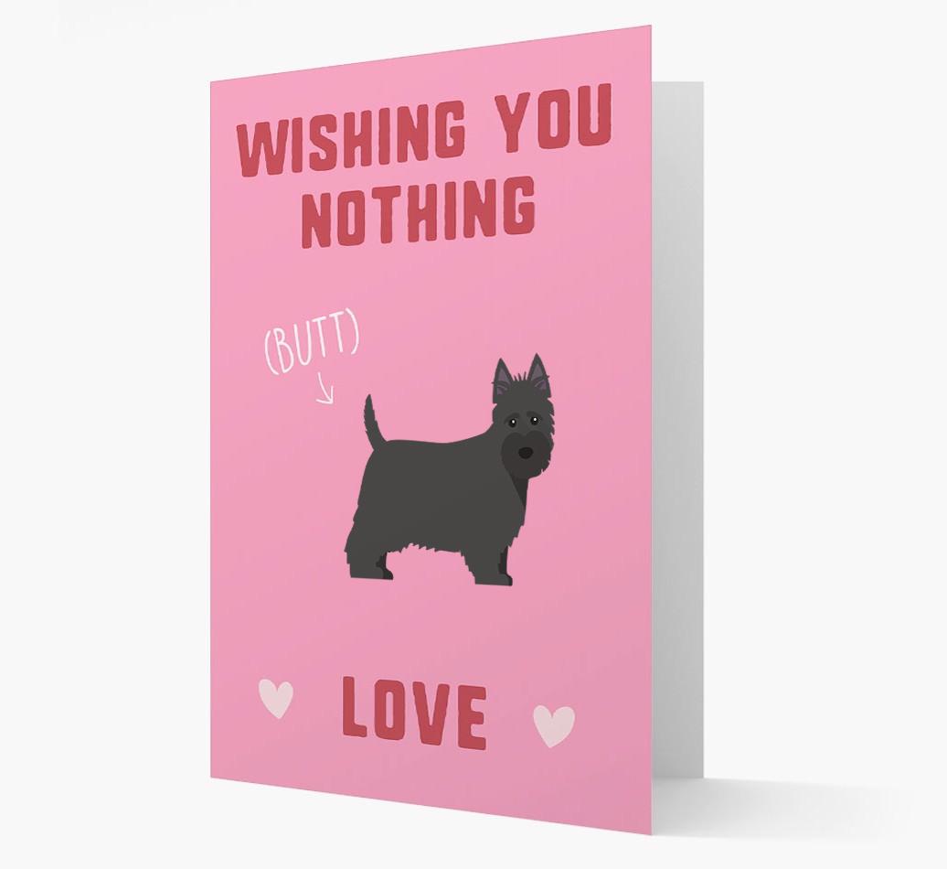 'Wishing You Nothing Butt Love' Card with {breedFullName} Icon