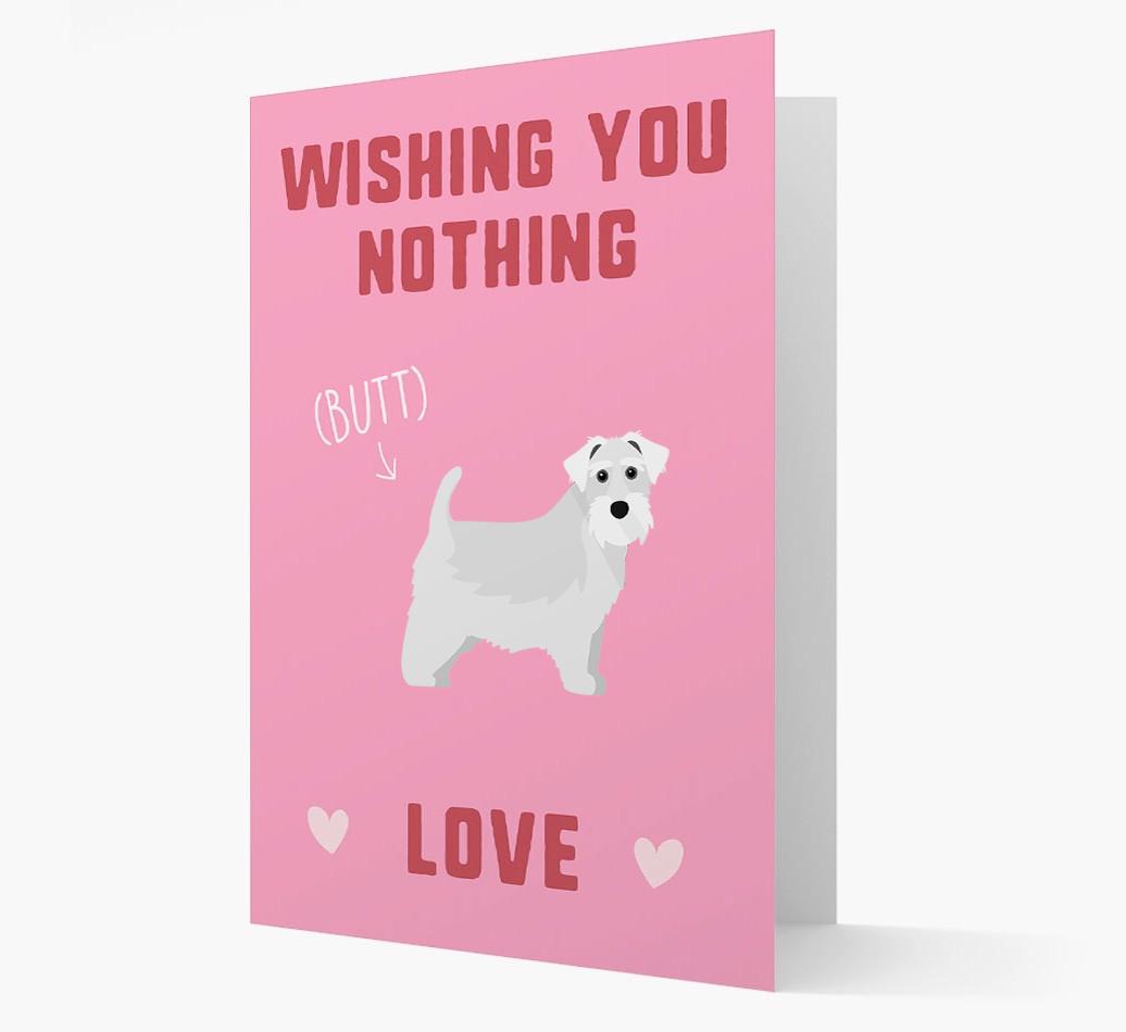 'Wishing You Nothing Butt Love' Card with {breedFullName} Icon