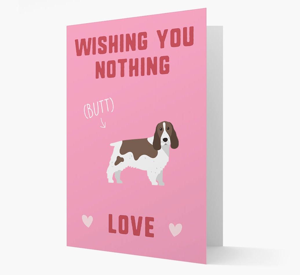 'Wishing You Nothing Butt Love' Card with {breedFullName} Icon