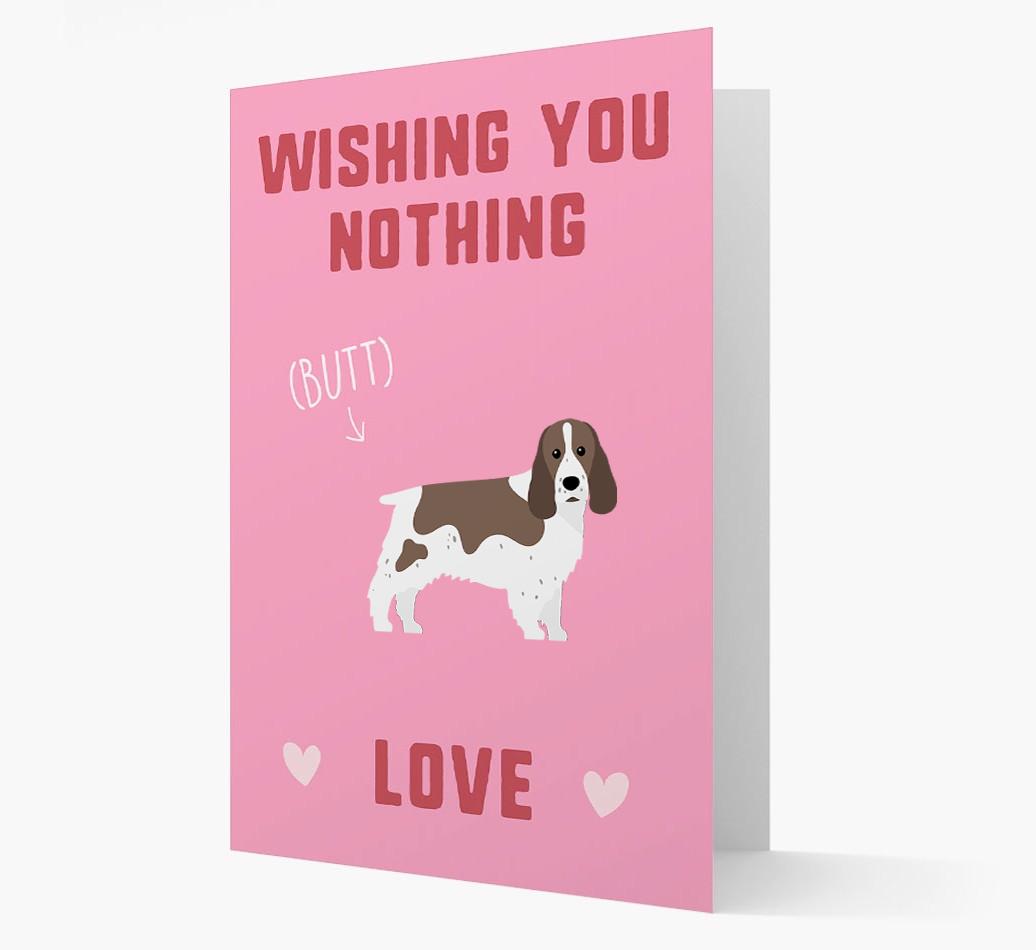'Wishing You Nothing Butt Love' Card with {breedFullName} Icon