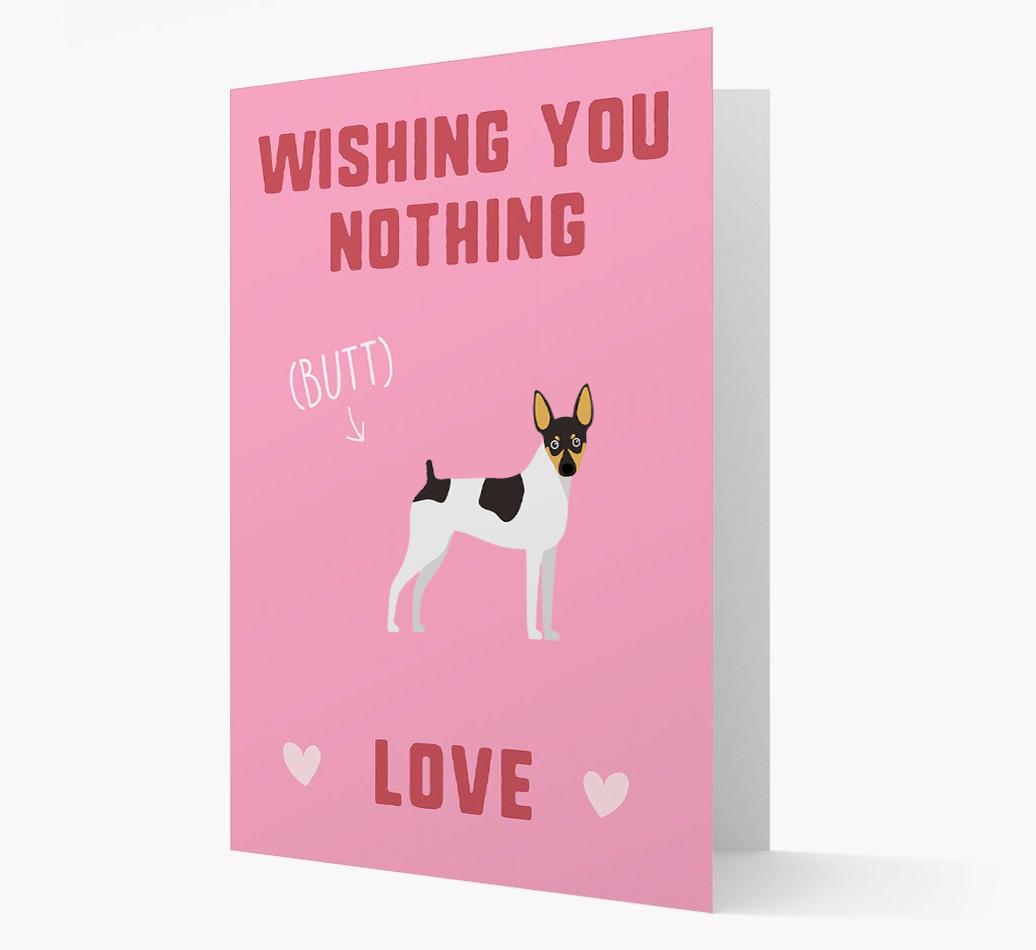 'Wishing You Nothing Butt Love' Card with {breedFullName} Icon