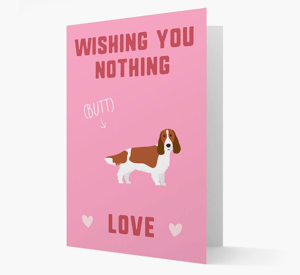 'Wishing You Nothing Butt Love' Card with {breedFullName} Icon