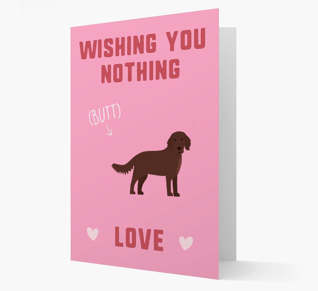'Wishing You Nothing Butt Love' Card with {breedFullName} Icon