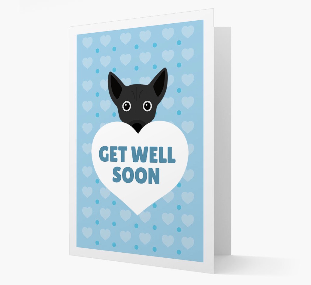 'Get Well Soon' Card with {breedFullName} Icon