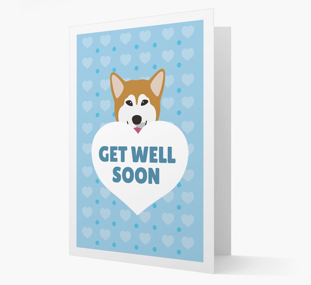 'Get Well Soon' Card with {breedFullName} Icon