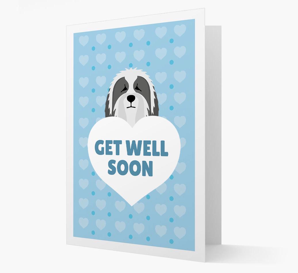 'Get Well Soon' Card with {breedFullName} Icon