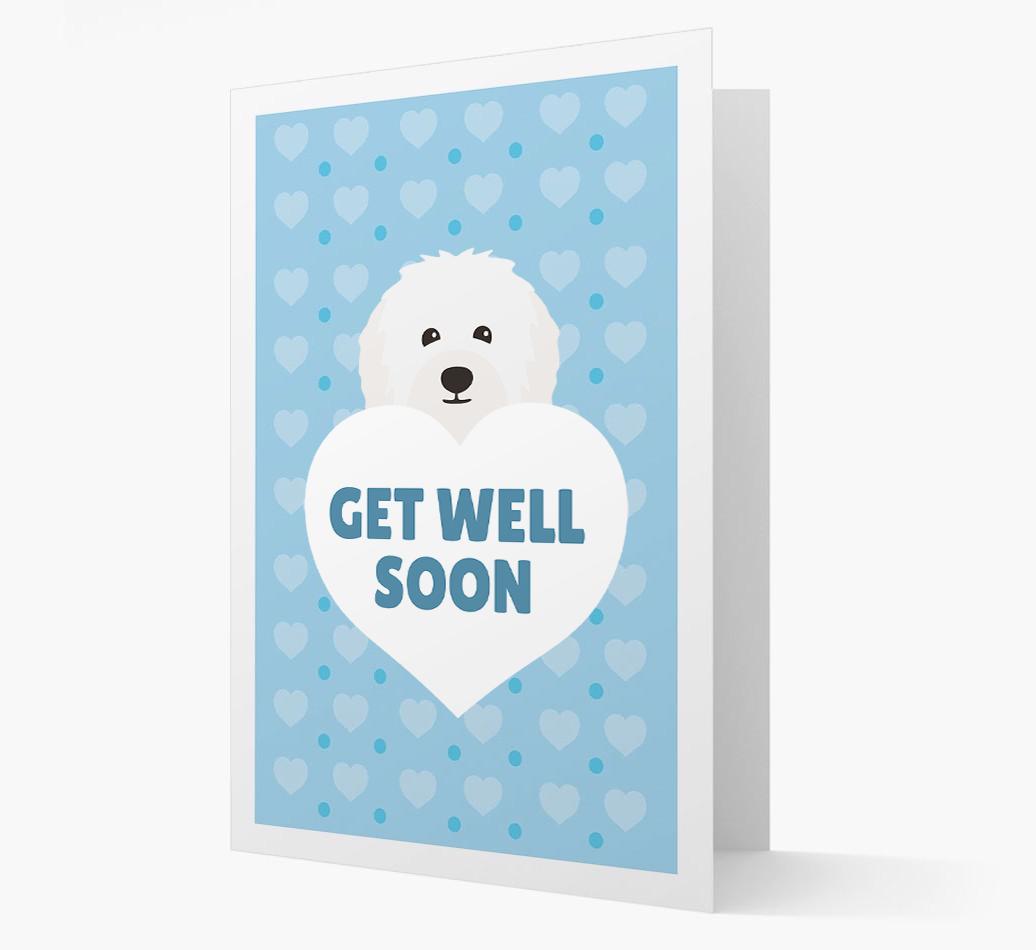 'Get Well Soon' Card with {breedFullName} Icon