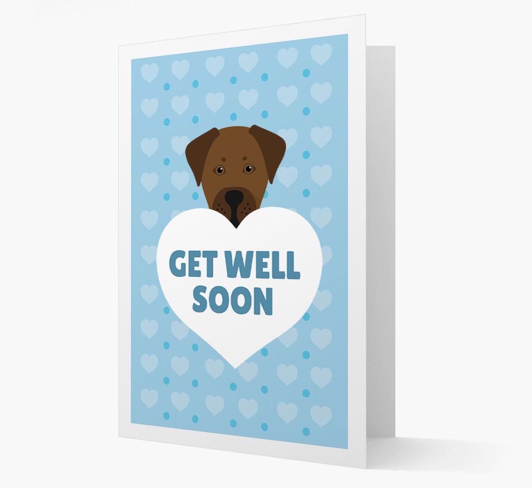 'Get Well Soon' Card with {breedFullName} Icon