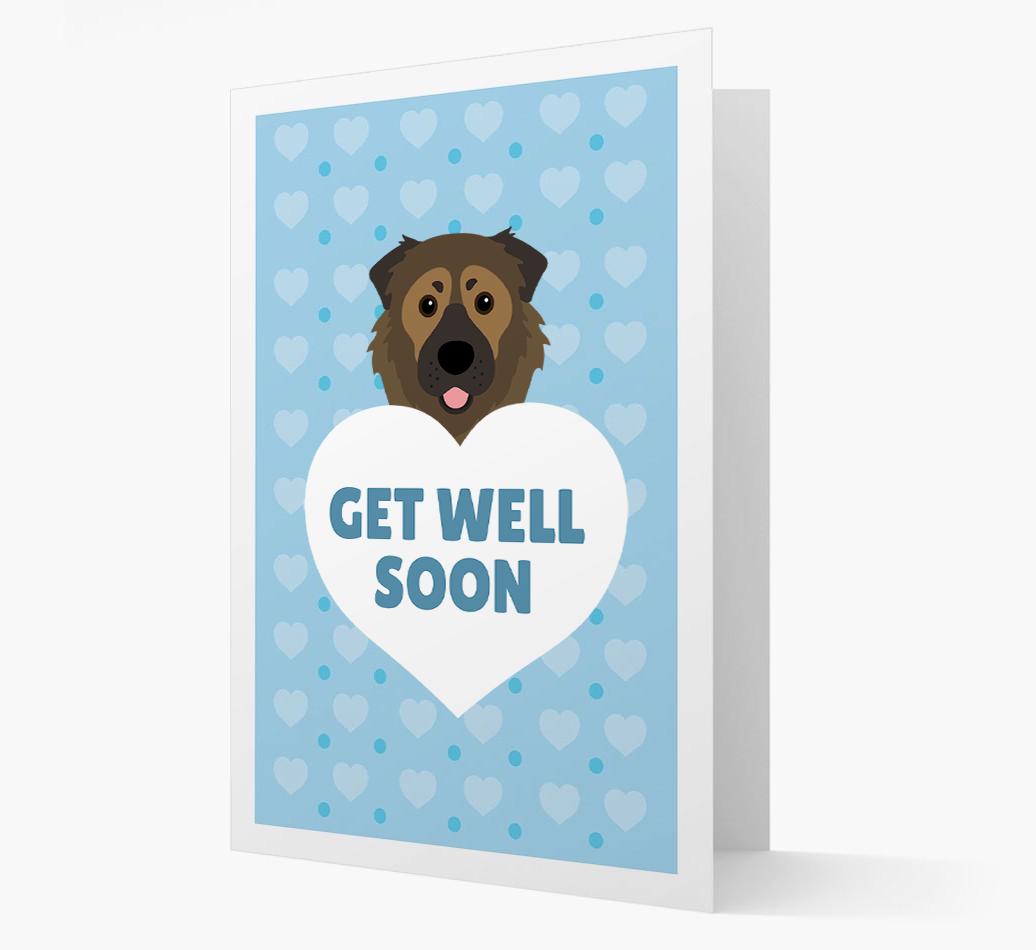 'Get Well Soon' Card with {breedFullName} Icon