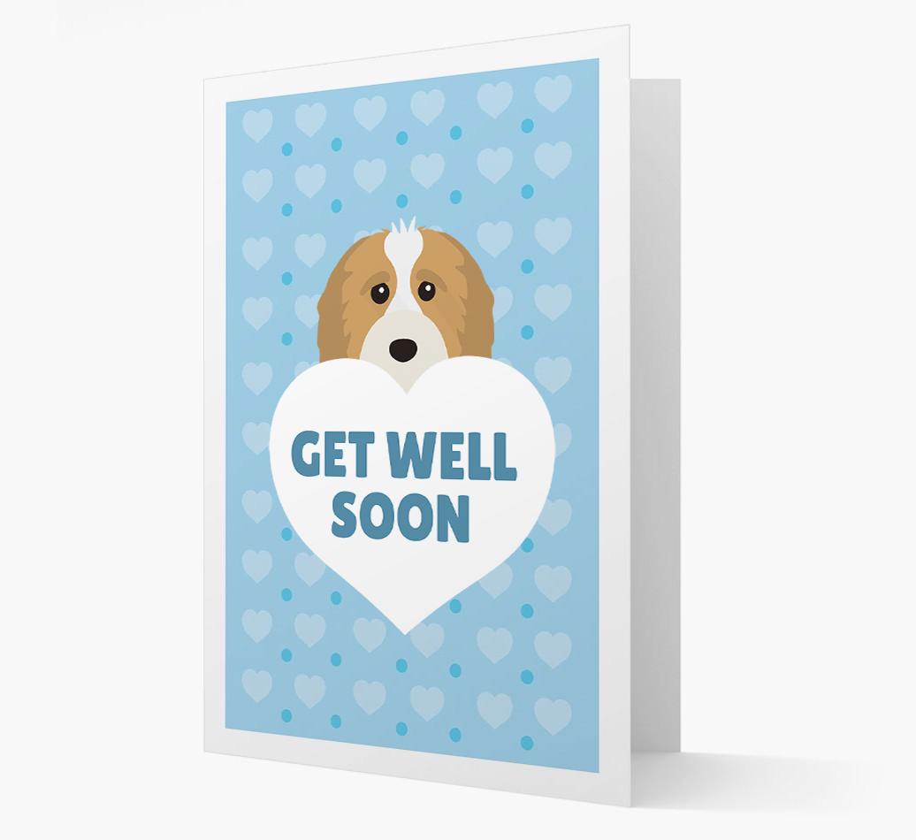 'Get Well Soon' Card with {breedFullName} Icon