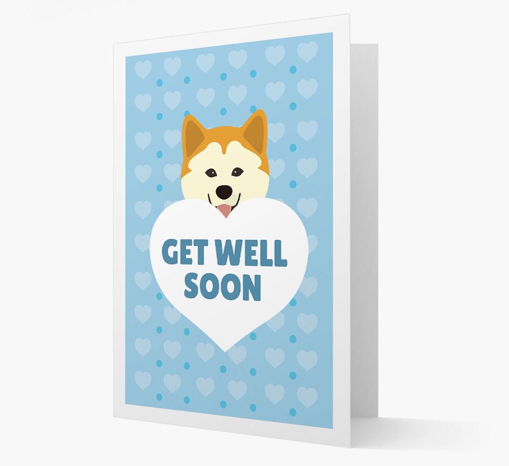 'Get Well Soon' Card with {breedFullName} Icon