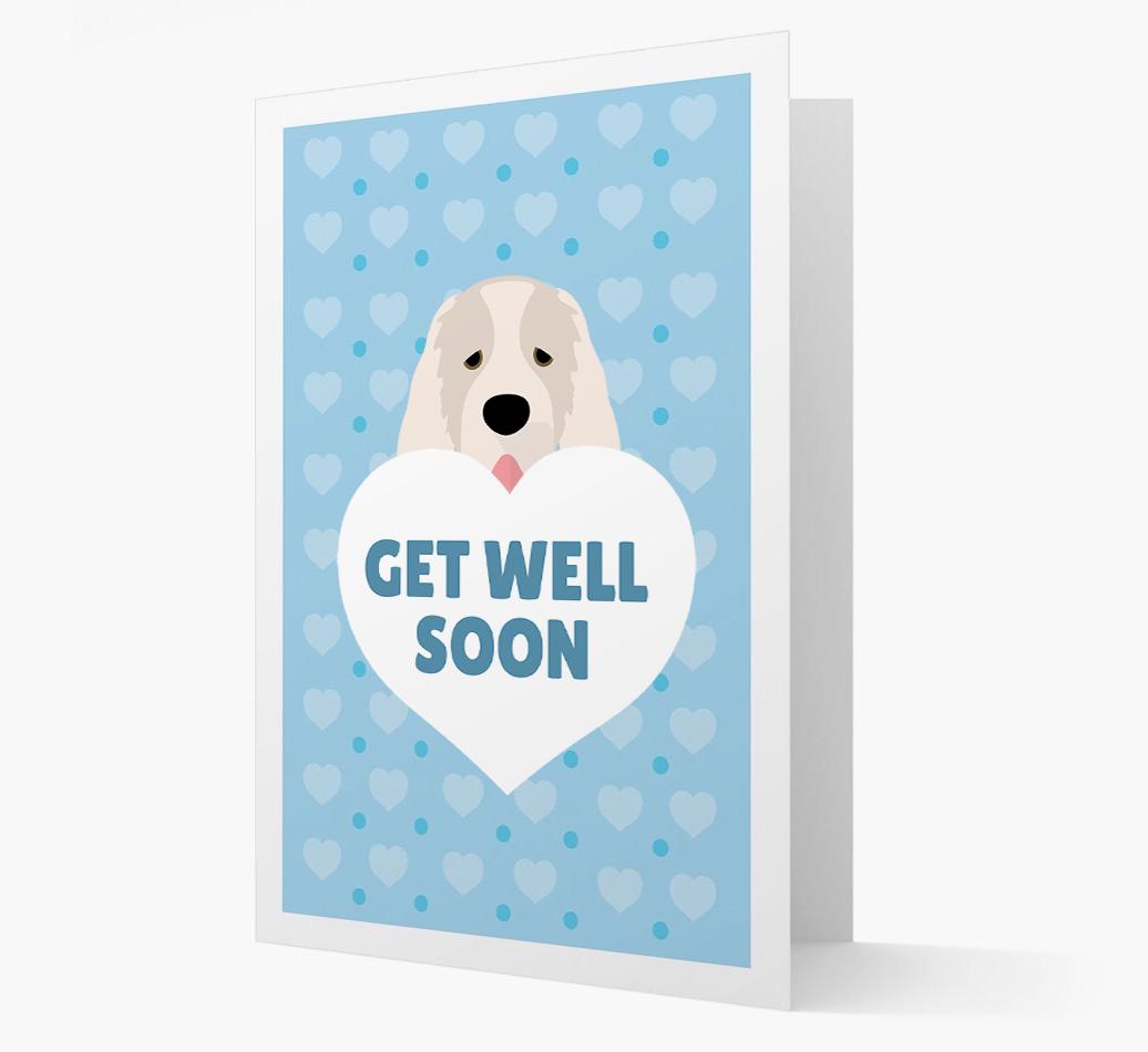 'Get Well Soon' Card with {breedFullName} Icon