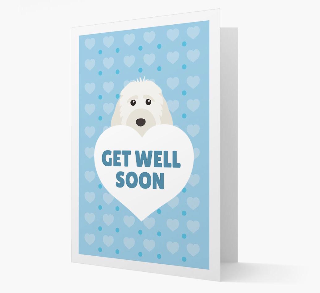 'Get Well Soon' Card with {breedFullName} Icon