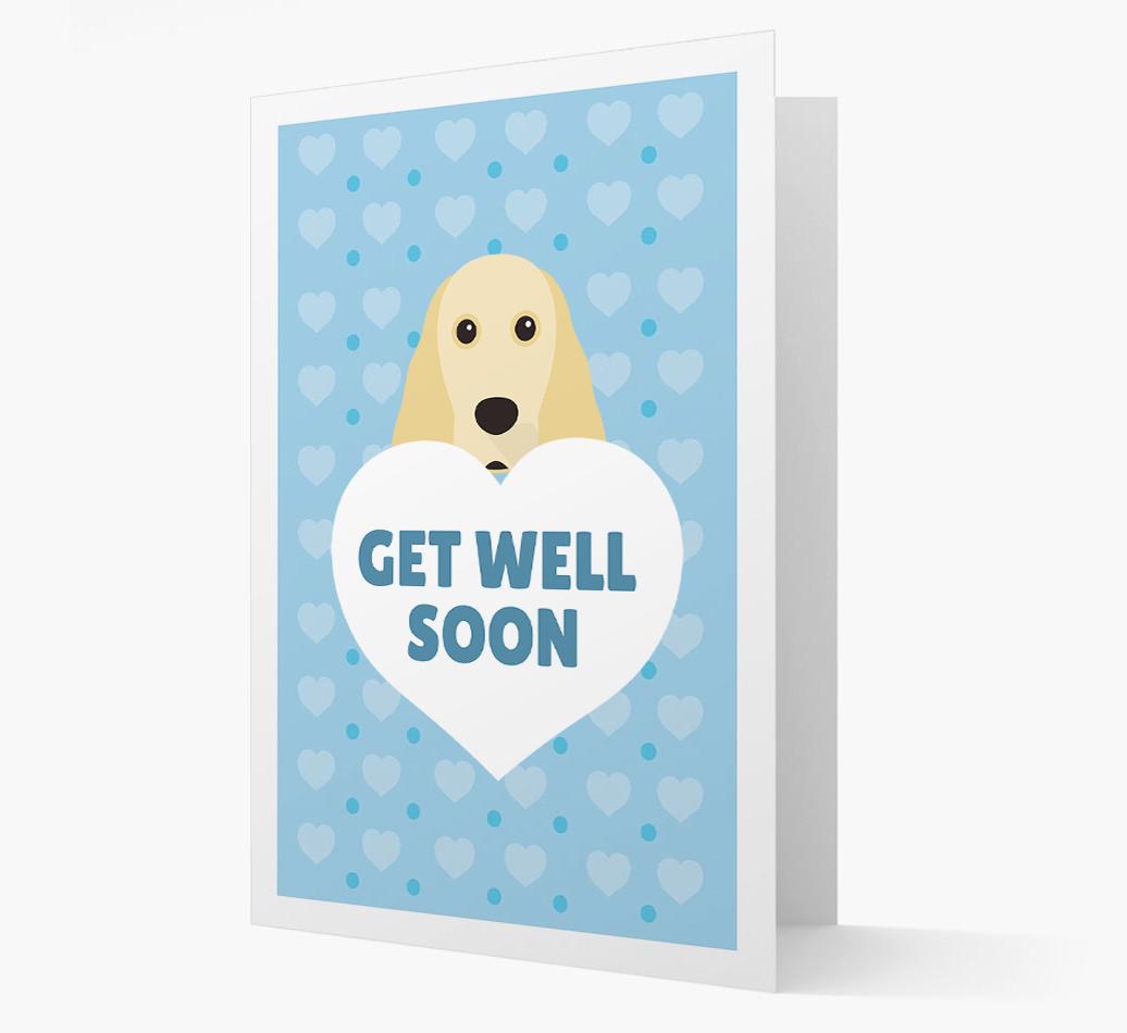 'Get Well Soon' Card with {breedFullName} Icon