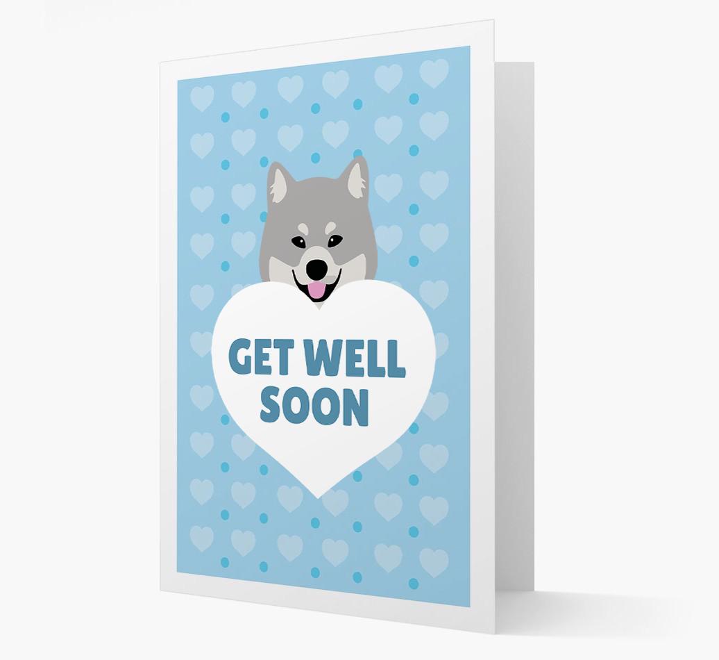 'Get Well Soon' Card with {breedFullName} Icon