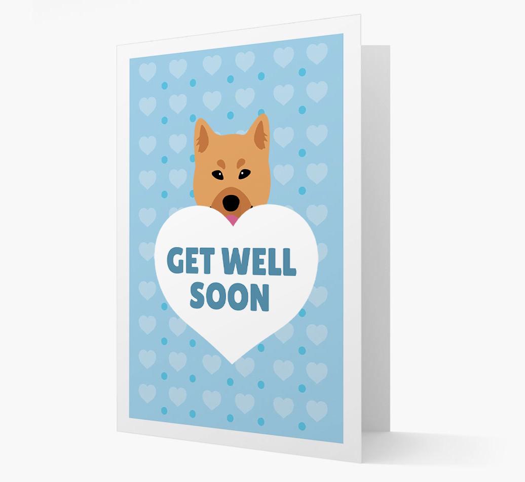 'Get Well Soon' Card with {breedFullName} Icon
