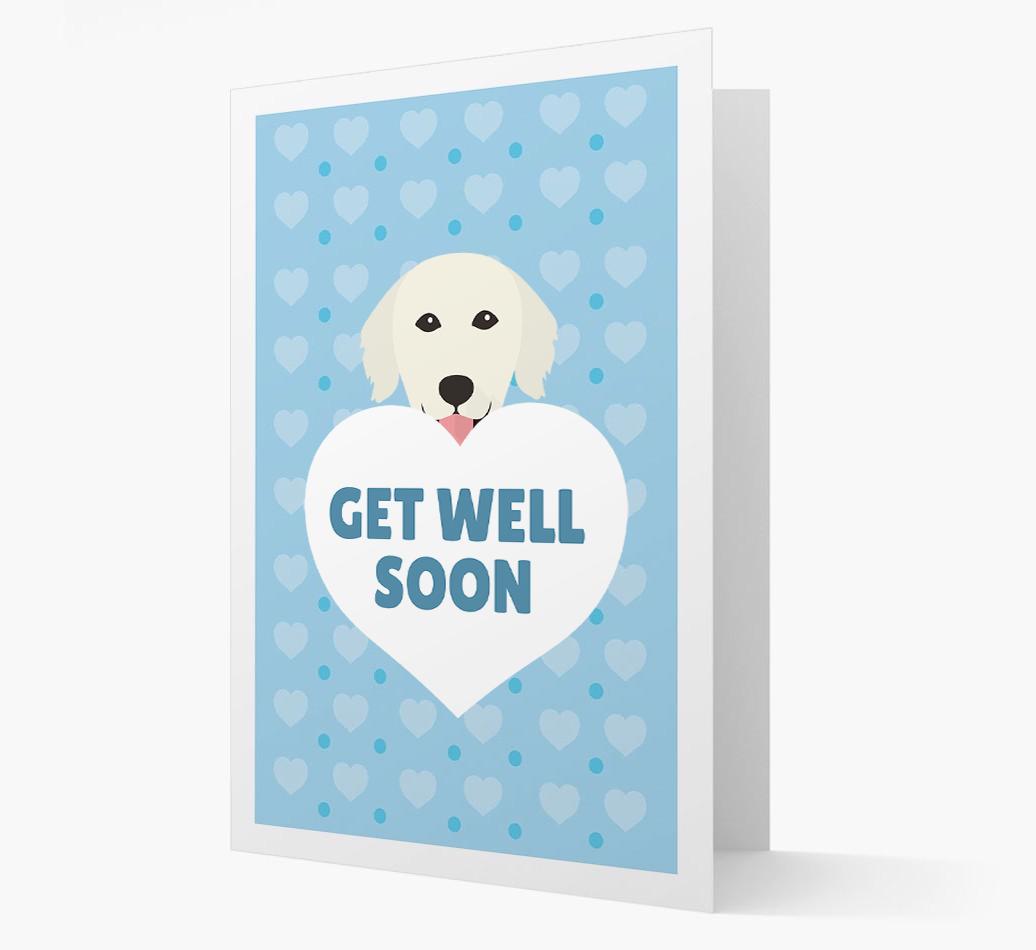 'Get Well Soon' Card with {breedFullName} Icon