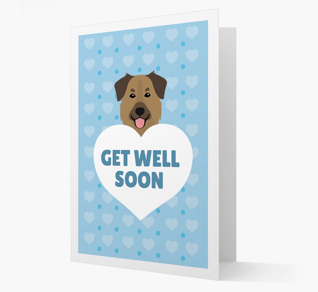 'Get Well Soon' Card with {breedFullName} Icon