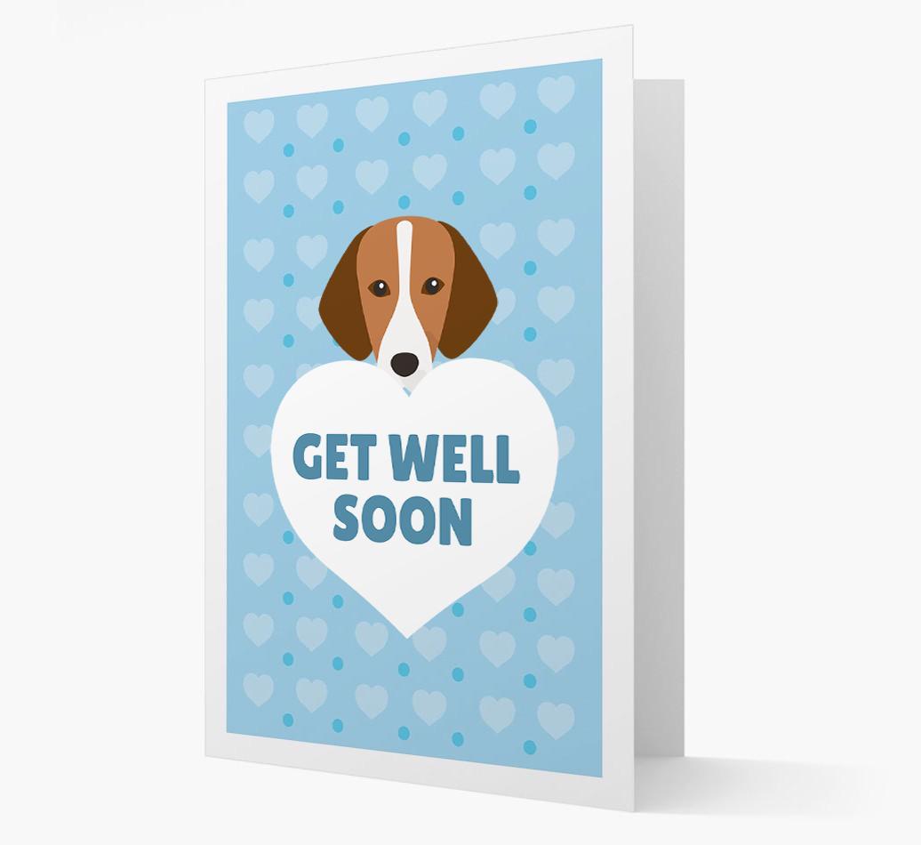 'Get Well Soon' Card with {breedFullName} Icon