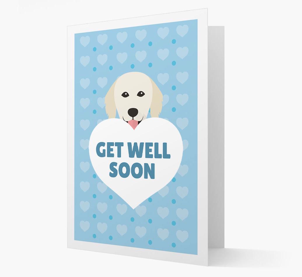 'Get Well Soon' Card with {breedFullName} Icon