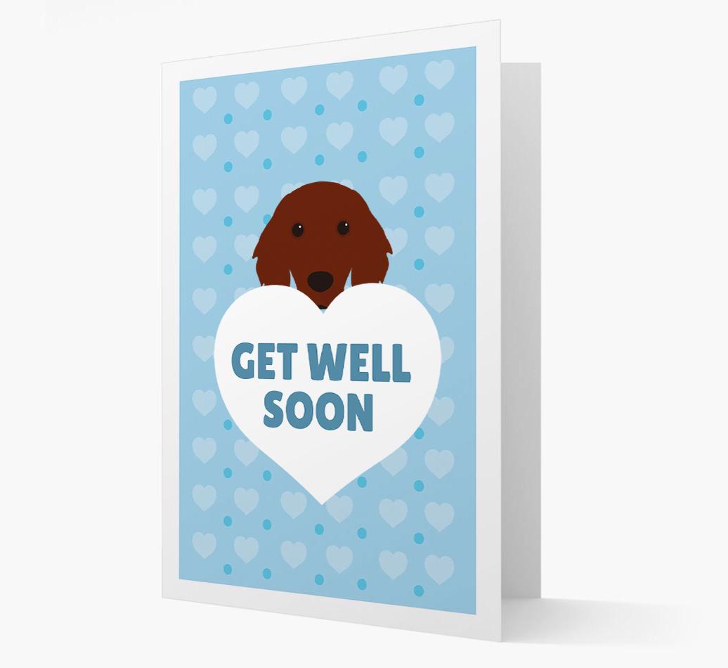 'Get Well Soon' Card with {breedFullName} Icon