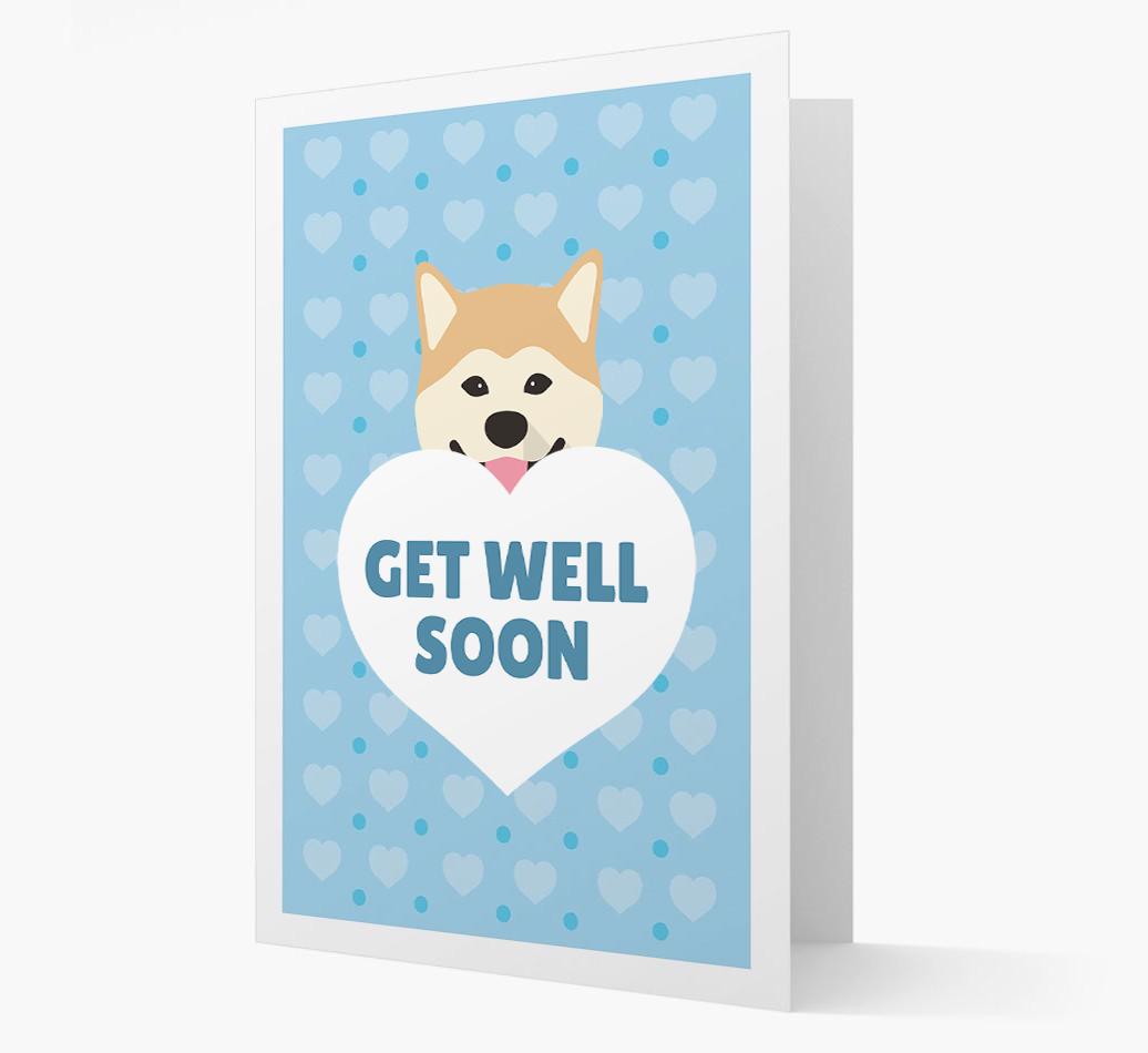 'Get Well Soon' Card with {breedFullName} Icon