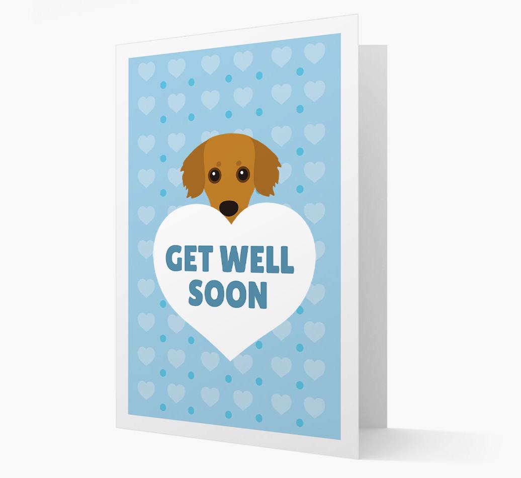 'Get Well Soon' Card with {breedFullName} Icon