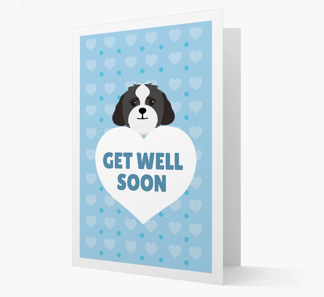 'Get Well Soon' Card with {breedFullName} Icon