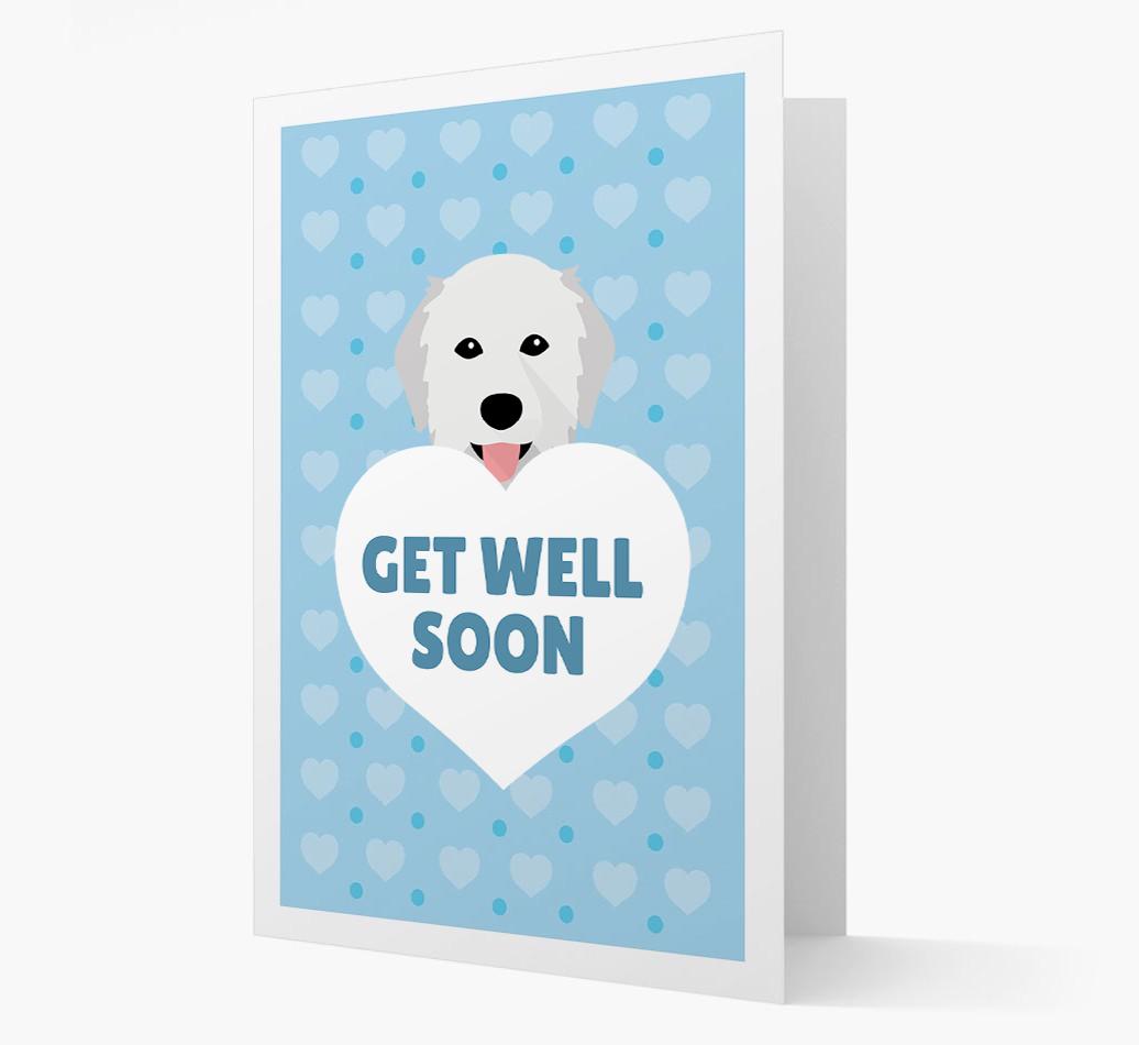 'Get Well Soon' Card with {breedFullName} Icon