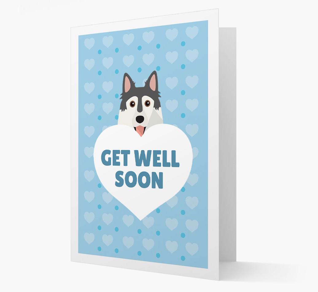 'Get Well Soon' Card with {breedFullName} Icon