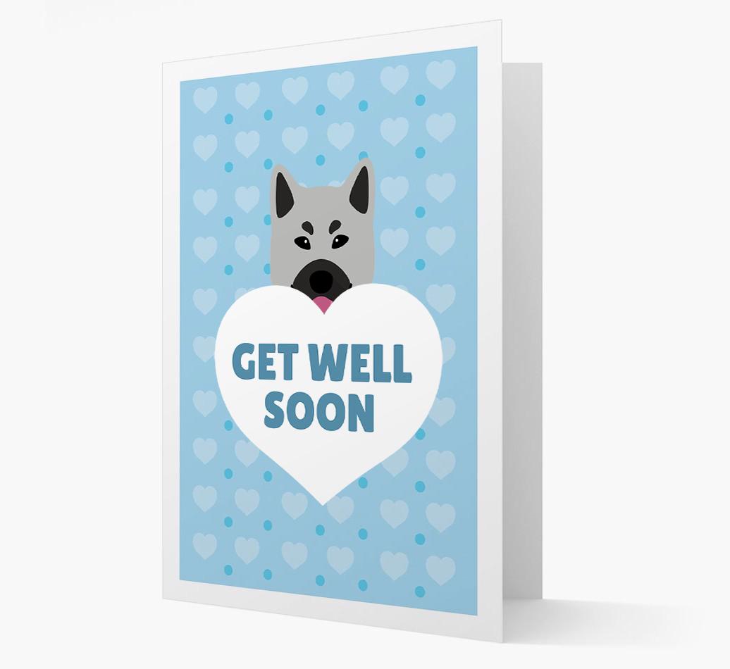 'Get Well Soon' Card with {breedFullName} Icon