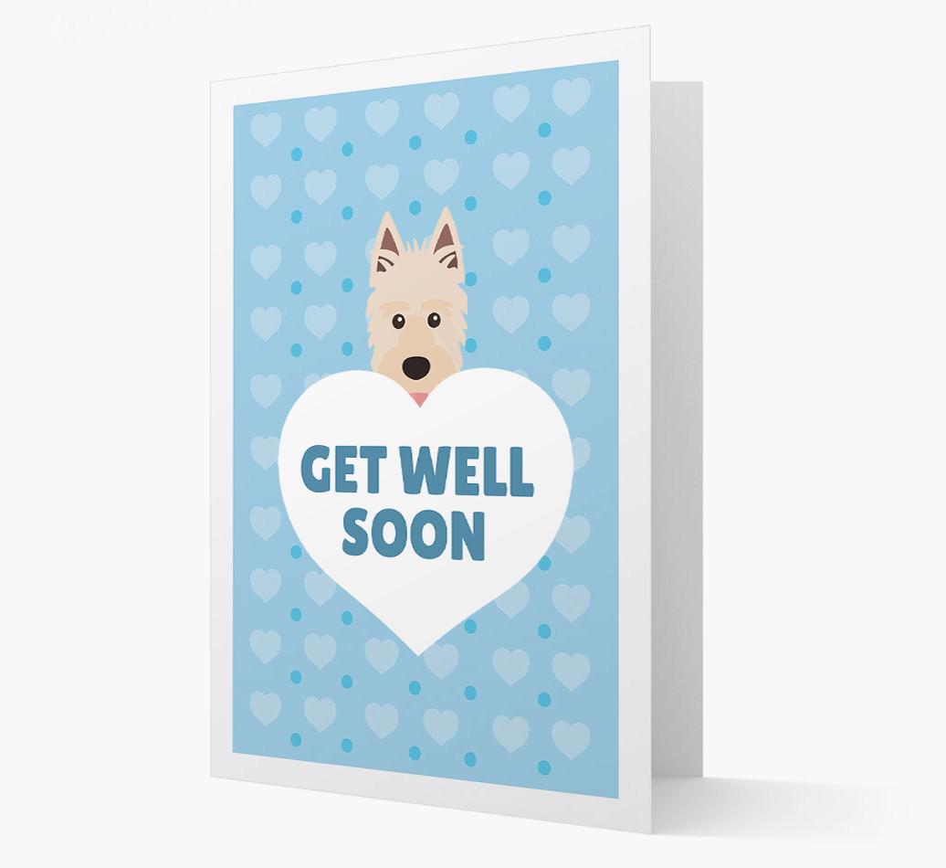 'Get Well Soon' Card with {breedFullName} Icon