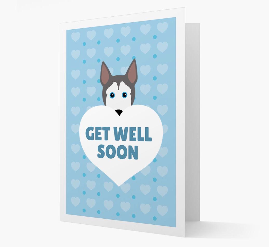 'Get Well Soon' Card with {breedFullName} Icon