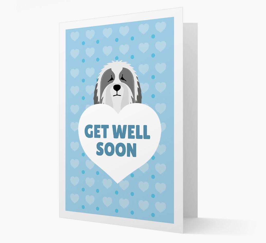 'Get Well Soon' Card with {breedFullName} Icon