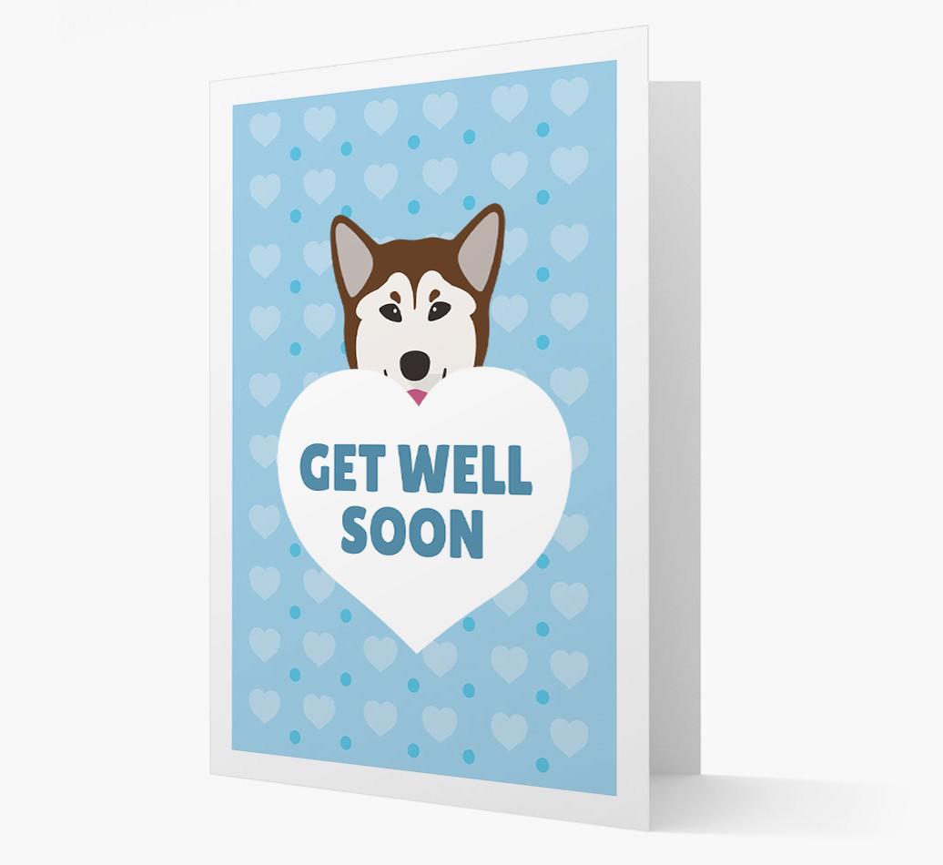 'Get Well Soon' Card with {breedFullName} Icon
