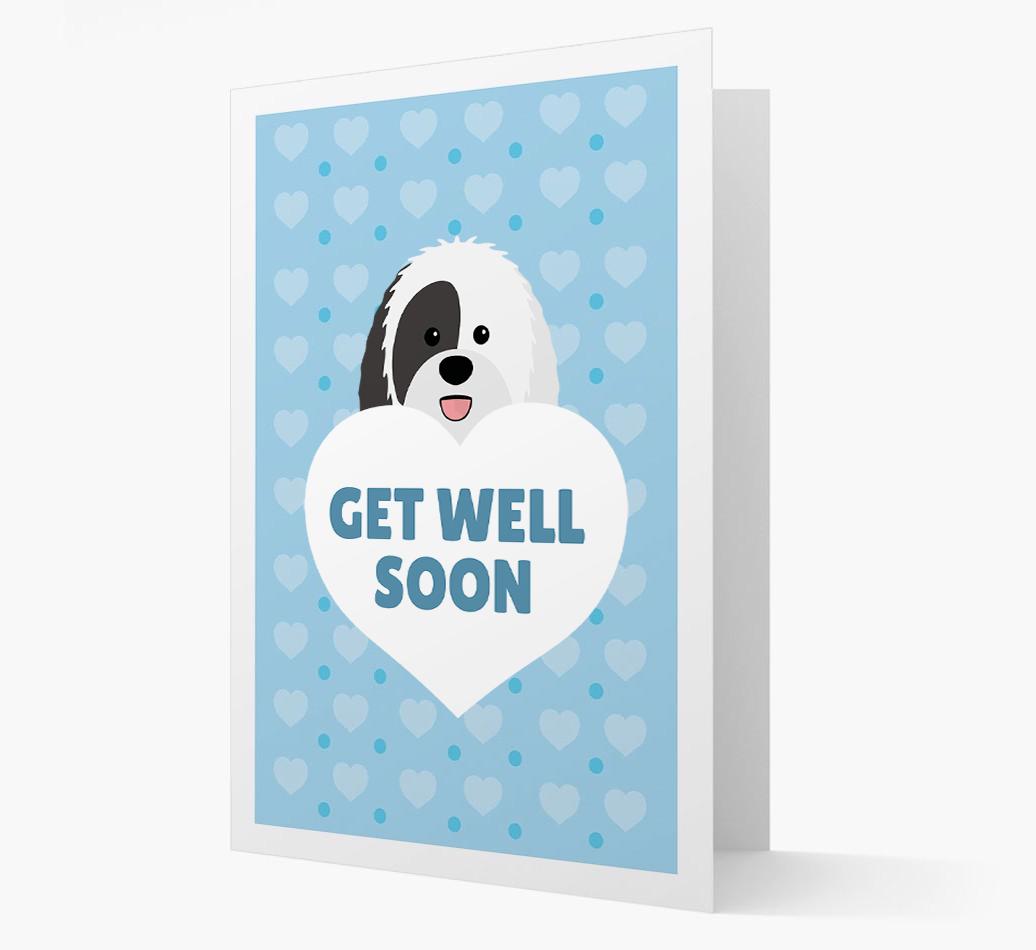 'Get Well Soon' Card with {breedFullName} Icon