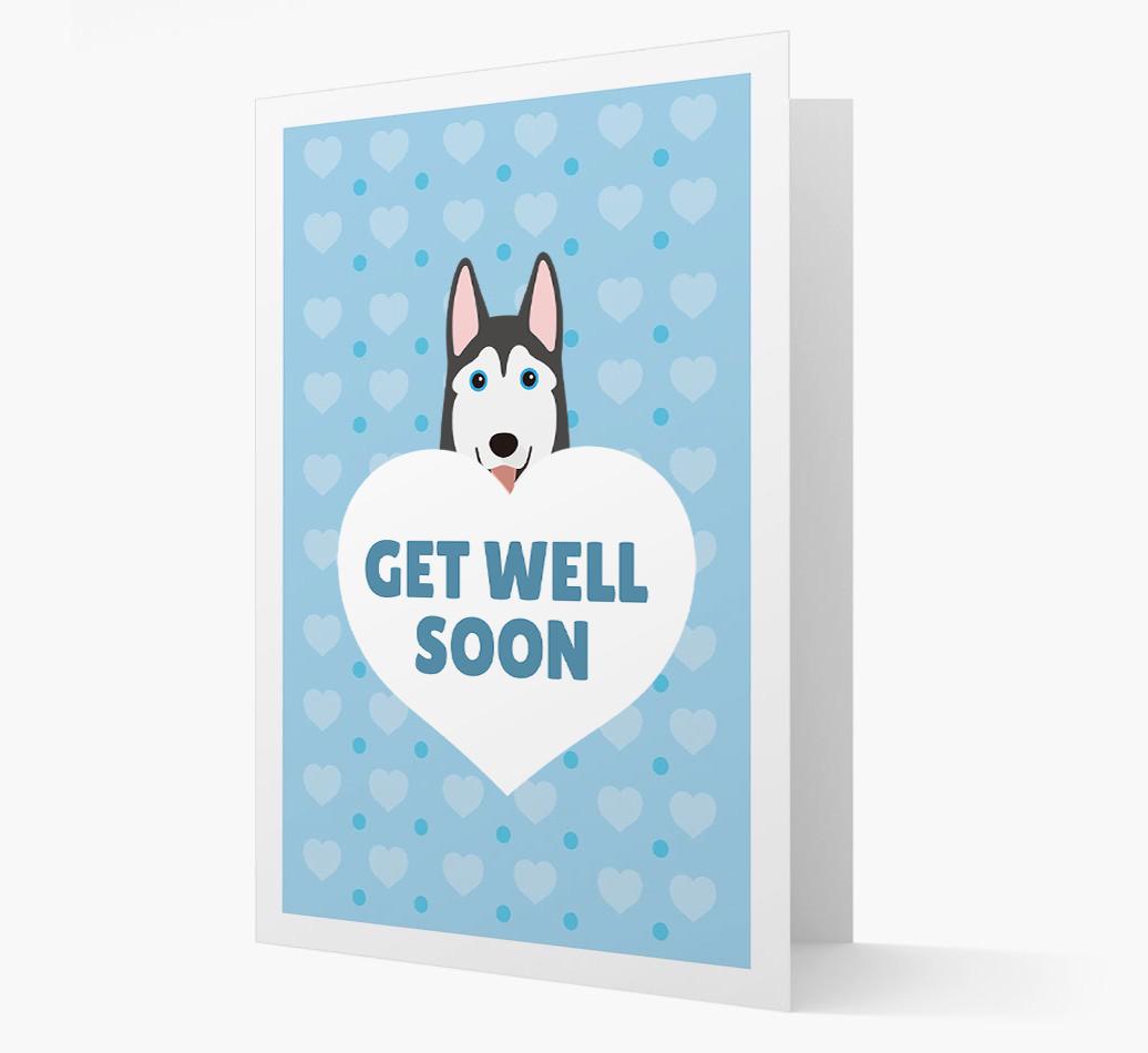 'Get Well Soon' Card with {breedFullName} Icon
