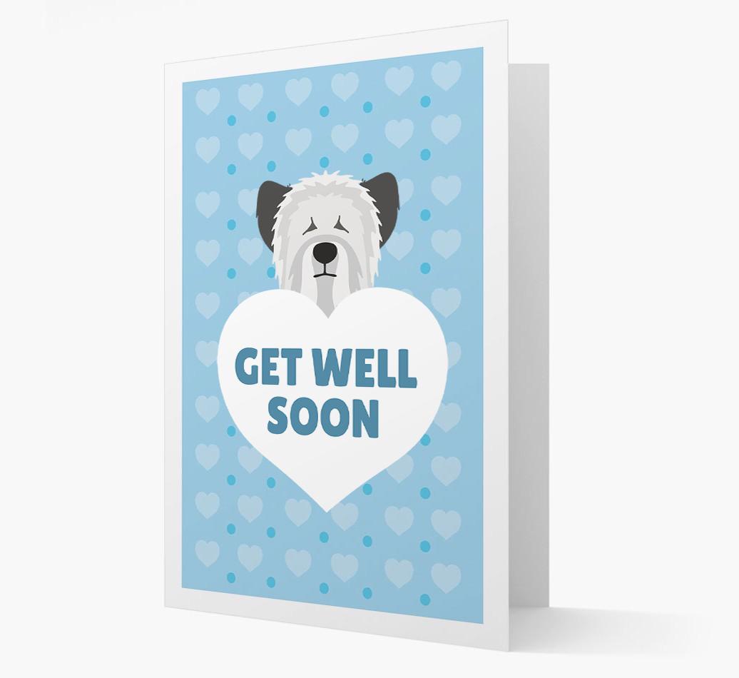 'Get Well Soon' Card with {breedFullName} Icon