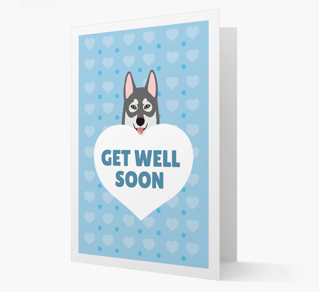 'Get Well Soon' Card with {breedFullName} Icon