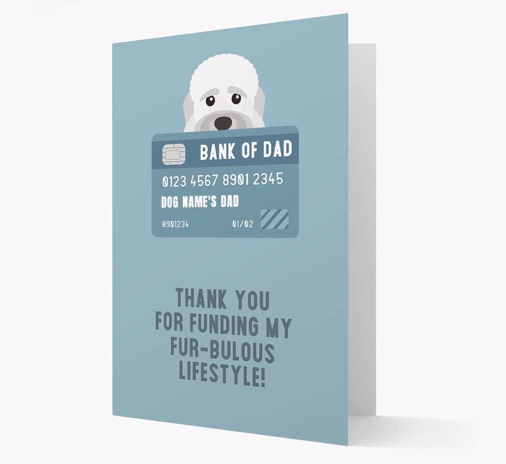 'Bank of Dad' - Personalised {breedFullName} Card