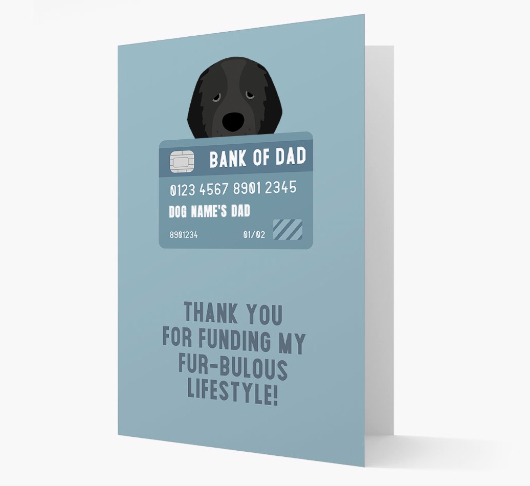 'Bank of Dad' - Personalised {breedFullName} Card