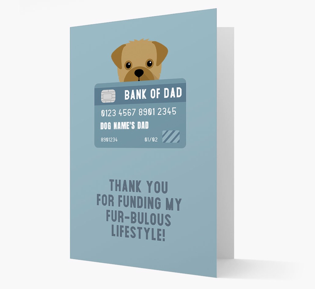 'Bank of Dad' - Personalised {breedFullName} Card