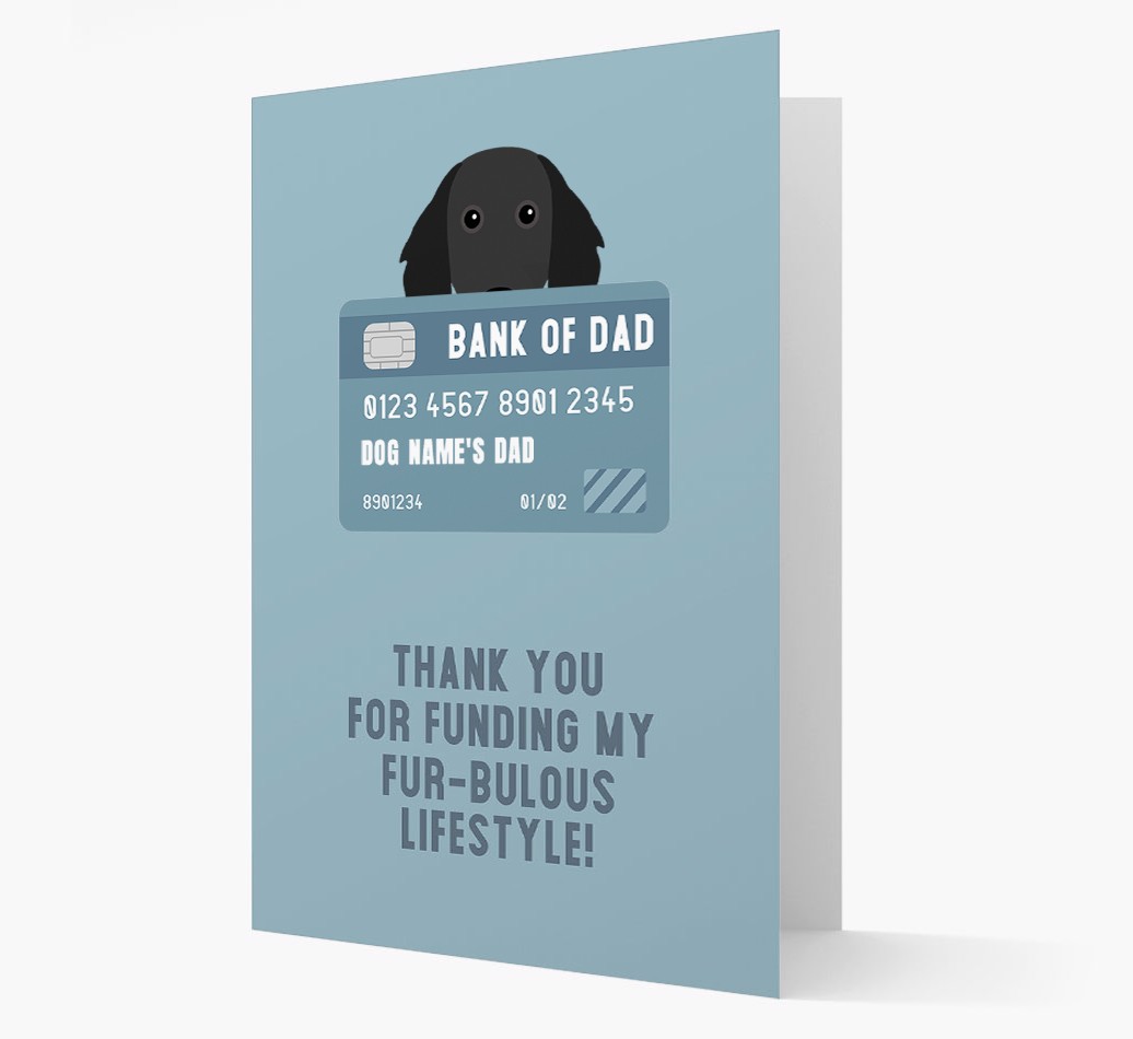 'Bank of Dad' - Personalised {breedFullName} Card