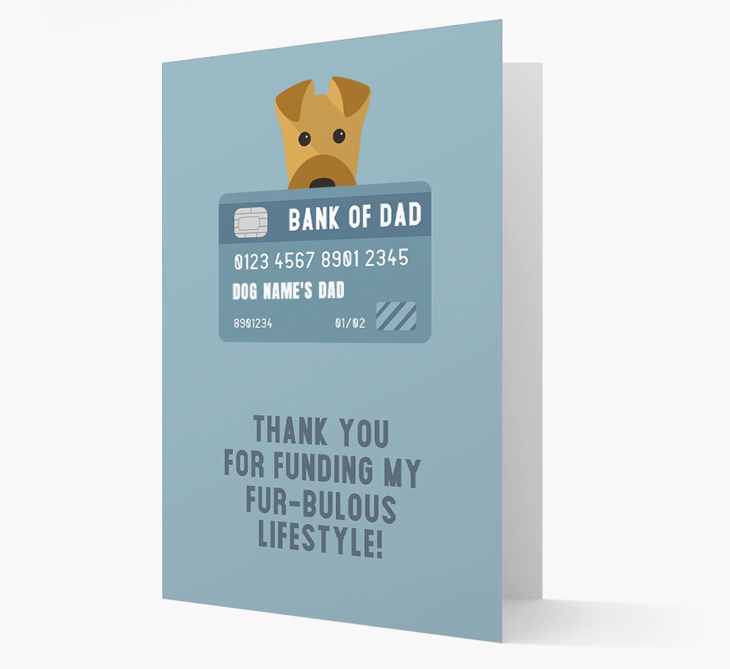 'Bank of Dad' - Personalised {breedFullName} Card
