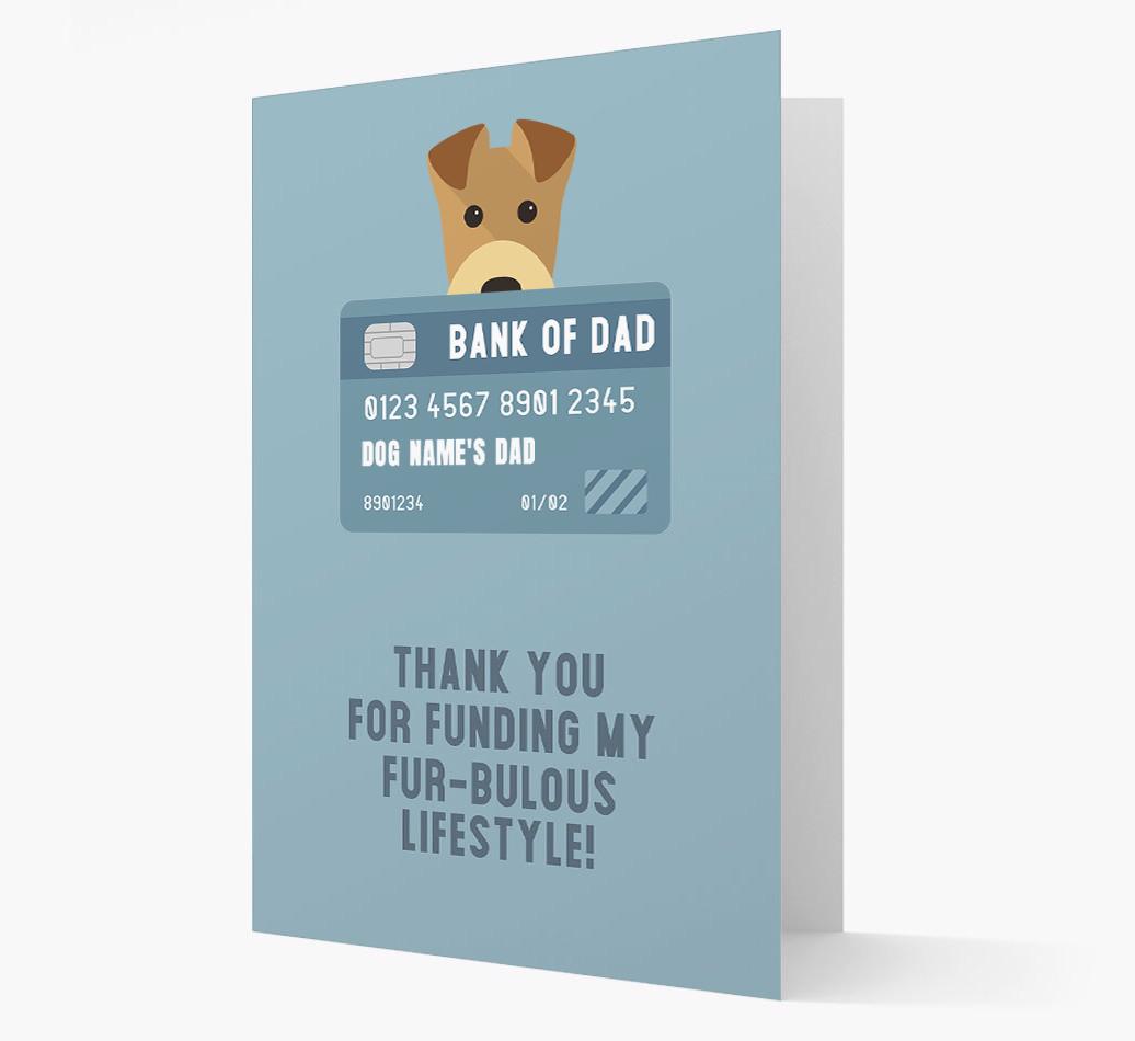 'Bank of Dad' - Personalised {breedFullName} Card