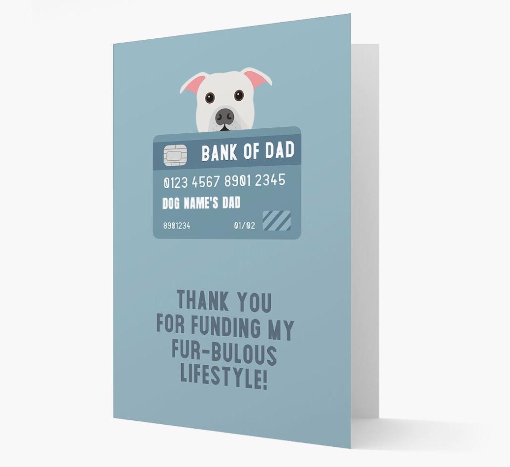 'Bank of Dad' - Personalised {breedFullName} Card