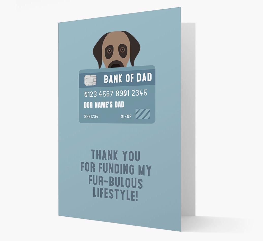 'Bank of Dad' - Personalised {breedFullName} Card